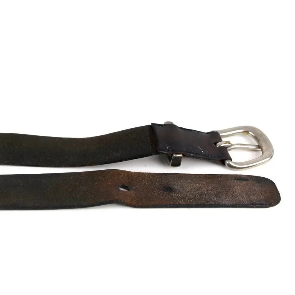 DARK BROWN GENUINE LEATHER 1.25
